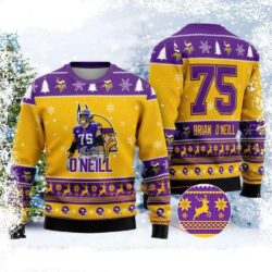 NFL Brian O’Neill Football Player – Minnesota Vikings Ugly Christmas Sweater - available at - rugbyfanstore.com