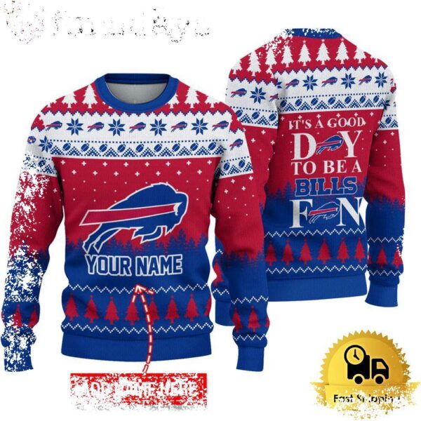 NFL Buffalo Bills It’s A Good Day To Be A Fan Ugly Christmas Sweater - available at - rugbyfanstore.com