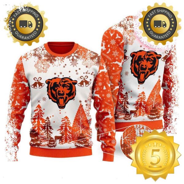 NFL Chicago Bears Special Christmas Ugly Sweater Design Gift For Men And Women - available at - rugbyfanstore.com