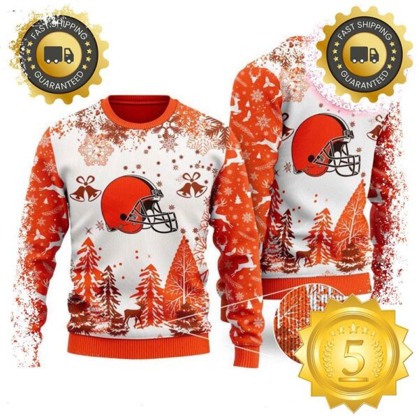 NFL Cleveland Browns Special Christmas Ugly Sweater Design Gift For Men And Women - available at - rugbyfanstore.com