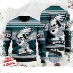 NFL Dabbing Snoopy Philadelphia Eagles Ugly Christmas Sweater - available at - rugbyfanstore.com