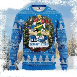 NFL Detroit Lions Ugly Christmas Sweater – Snoopy Dog Graphic Edition - available at - rugbyfanstore.com