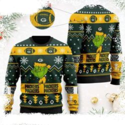 NFL Football Team Logo Cute Grinch Green Bay Packers Ugly Sweater - available at - rugbyfanstore.com