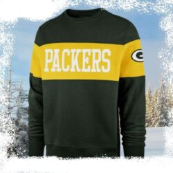 NFL Green Bay Packers Outstanding Logo Print Ugly Christmas Sweater - available at - rugbyfanstore.com