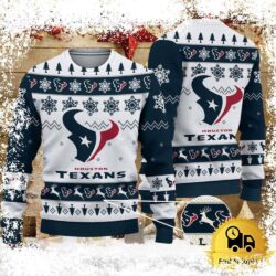 NFL Houston Texans Team Winter Ugly Christmas Sweater - Image 1 - rugbyfanstore.com - available at - rugbyfanstore.com