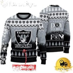 NFL Las Vegas Raiders It’s A Good Day To Be A Fan Ugly Christmas Sweater - available at - rugbyfanstore.com