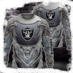 NFL Logo Printed Oakland Raiders Ugly Christmas Sweater – Stand Out in Style - available at - rugbyfanstore.com