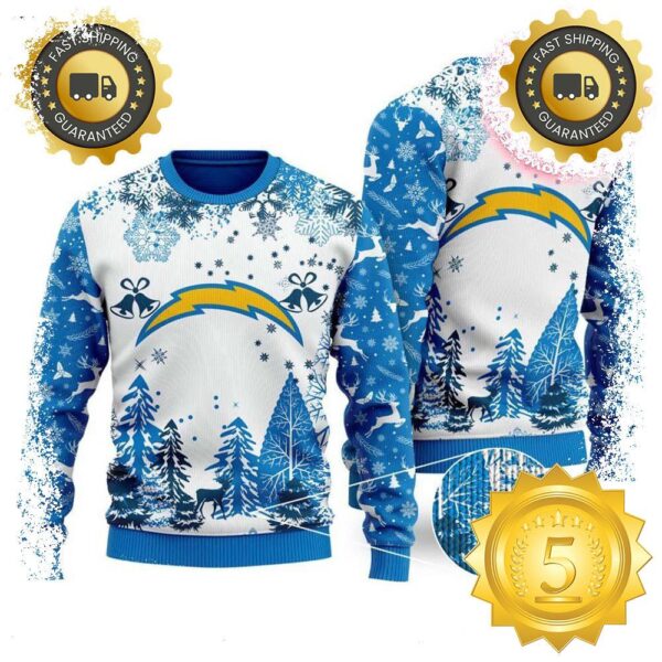 NFL Los Angeles Chargers Special Christmas Ugly Sweater Design Gift For Men And Women - available at - rugbyfanstore.com