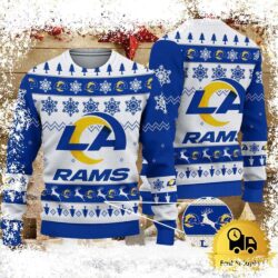 NFL Los Angeles Rams Team Winter Ugly Christmas Sweater - available at - rugbyfanstore.com