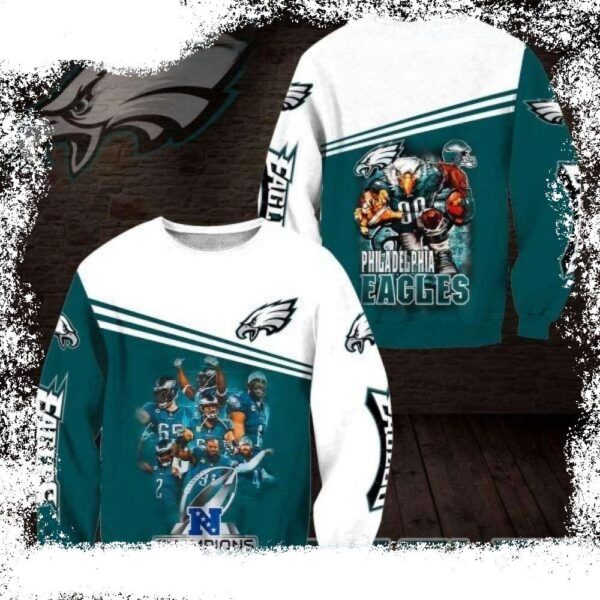 NFL Mascot – Philadelphia Eagles Football Team All Over Print Ugly Christmas Sweater - available at - rugbyfanstore.com