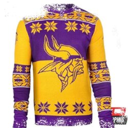 Nfl Minnesota Vikings Big Log Ugly Christmas Sweaters - available at - rugbyfanstore.com