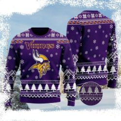 NFL Minnesota Vikings Football Team Logo Graphic Ugly Christmas Sweater - available at - rugbyfanstore.com