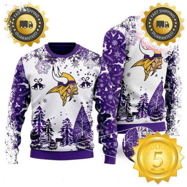 NFL Minnesota Vikings Special Christmas Ugly Sweater Design Gift For Men And Women - available at - rugbyfanstore.com