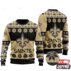 Nfl New Orleans Saints Christmas Ugly Christmas Sweaters - available at - rugbyfanstore.com