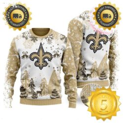 NFL New Orleans Saints Special Christmas Ugly Sweater Design Gift For Men And Women - available at - rugbyfanstore.com