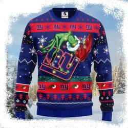 NFL New York Giants Grinch Christmas Sweater For Giants Fans - available at - rugbyfanstore.com