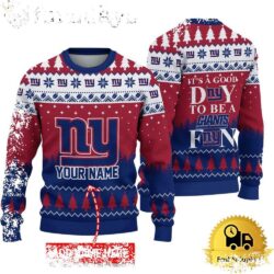 NFL New York Giants It’s A Good Day To Be A Fan Ugly Christmas Sweater - available at - rugbyfanstore.com