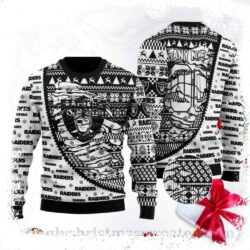 NFL Oakland Raiders Ugly Christmas Sweater – personalized Name And Number - available at - rugbyfanstore.com