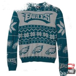 Nfl Philadelphia Eagles Big Snowflake Ugly Christmas Sweaters - available at - rugbyfanstore.com