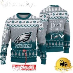 NFL Philadelphia Eagles It’s A Good Day To Be A Fan Ugly Christmas Sweater - available at - rugbyfanstore.com