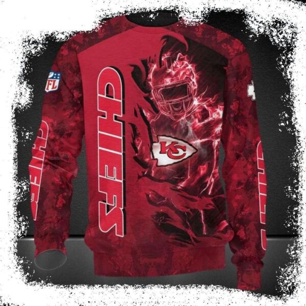 NFL Red Camo Kansas City Chiefs Ugly Christmas Sweater - available at - rugbyfanstore.com