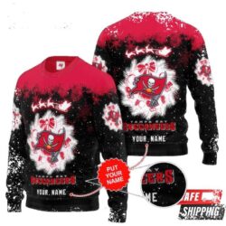 Nfl Tampa Bay Buccaneers Personalized Name Ugly Christmas Sweaters - available at - rugbyfanstore.com