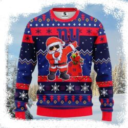 Ny Giants Christmas Sweater – Featuring Dabbing Santa Claus Design - available at - rugbyfanstore.com