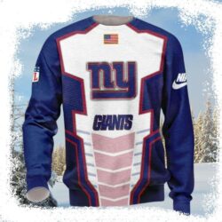 Ny Giants Logo Print Outstanding Ugly Christmas Sweater – Ultimate Fanwear - available at - rugbyfanstore.com