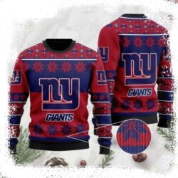 Ny Giants Logo Snowflake Ugly Sweater – Winter Fanwear With Team Pride - available at - rugbyfanstore.com