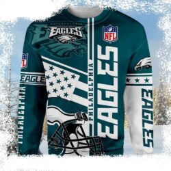 Outstanding Eagles Pride – NFL Philadelphia Eagles Logo Print All Over Ugly Christmas Sweater - available at - rugbyfanstore.com