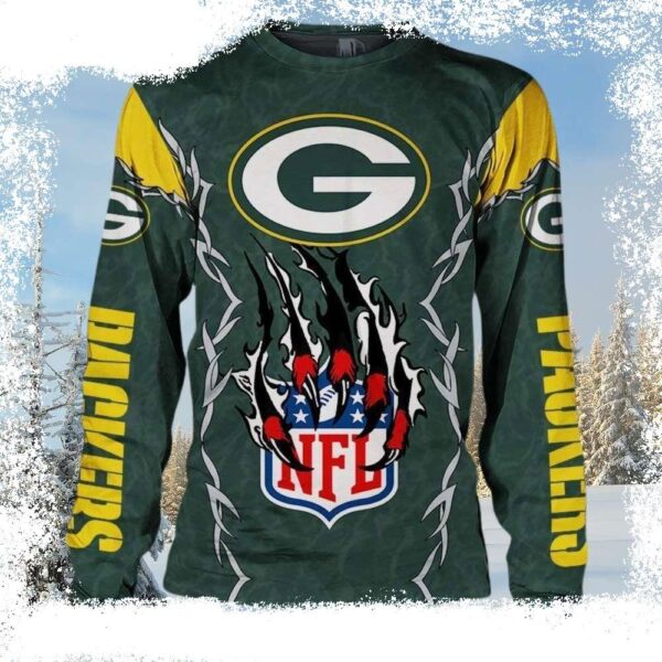 Packers Pride – NFL Green Bay Packers Ugly Christmas Sweater For Him - available at - rugbyfanstore.com