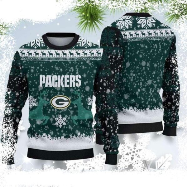 Packers Reindeer Delight – Ugly Christmas Sweater With Team Spirit - available at - rugbyfanstore.com