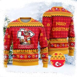 Patrick Mahomes Allen Merry Xmas Kc Chiefs Ugly Christmas Sweater - available at - rugbyfanstore.com