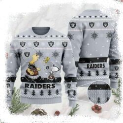 Peanuts Snoopy Charlie Brown Oakland Raiders Ugly Christmas Sweater – For True Fans - available at - rugbyfanstore.com