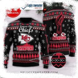 Personalized Trending Kansas City Chiefs Ugly Christmas Sweater - available at - rugbyfanstore.com