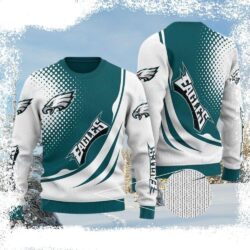 Philadelphia Eagles All Over Print Ugly Christmas Sweater – Unique Gifts For Fans - available at - rugbyfanstore.com