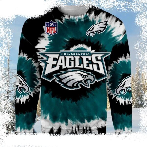 Philadelphia Eagles Christmas Extravaganza – Logo Print All Over Ugly Sweater For Fans - available at - rugbyfanstore.com