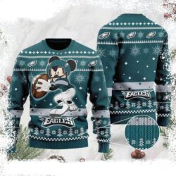 Philadelphia Eagles Mickey Mouse Funny Ugly Christmas Sweater Ugly Sweater – Unique Gifts For Fans - available at - rugbyfanstore.com