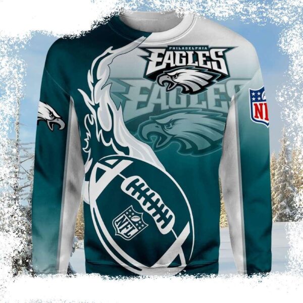 Philadelphia Eagles Take Flight – Unique Eagles Ugly Sweater For Him - available at - rugbyfanstore.com