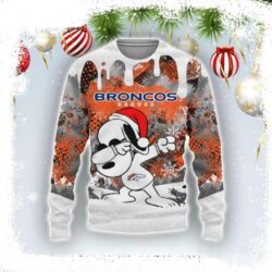 Snoopy Dabbing The Peanuts Denver Broncos Ugly Christmas Sweater - available at - rugbyfanstore.com