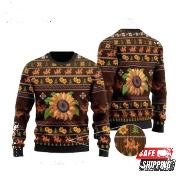 Sunflower Wool Ugly Christmas Sweaters - available at - rugbyfanstore.com