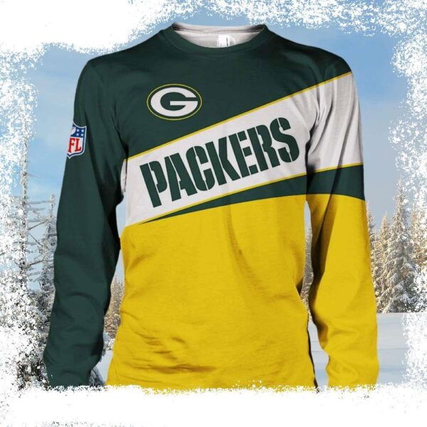 Sweaters For Men featuring Green Bay Packers Ugly Christmas Sweater - available at - rugbyfanstore.com