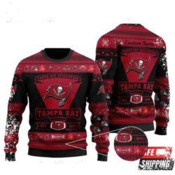 Tampa Bay Buccaneers Personalized EST 1974 Ugly Christmas Sweaters - available at - rugbyfanstore.com