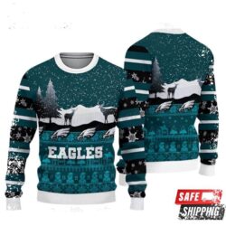 Team Apparel Nfl Philadelphia Eagles Christmas Winter Ugly Christmas Sweaters - available at - rugbyfanstore.com