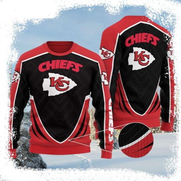 Trending Kc Chiefs Men’s Sweater – Ugly Christmas Edition - available at - rugbyfanstore.com