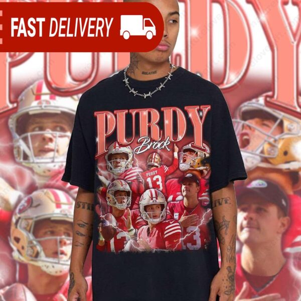 90s Graphic Brock Purdy Bootleg Shirt NFL San Francisco 49ers Gift - available at - rugbyfanstore.com