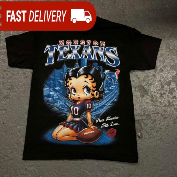 Betty Boop Houston Texans NFL Football Shirt - available at - rugbyfanstore.com