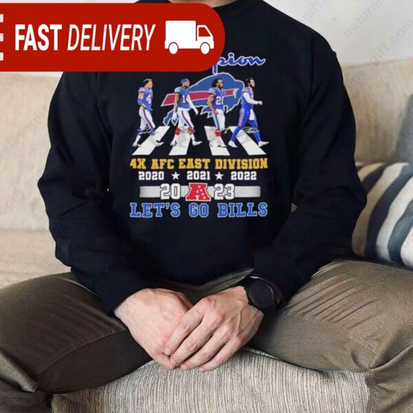 Buffalo Bills Abbey Road Champion AFC East Division NFL Shirt - available at - rugbyfanstore.com