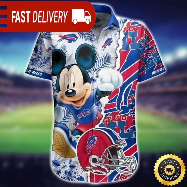 Buffalo Bills Mickey Mouse Hawaiian Shirt Disney NFL Gifts - available at - rugbyfanstore.com