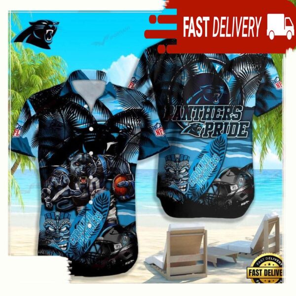 Carolina Panthers NFL Summer Hawaiian Shirt - available at - rugbyfanstore.com